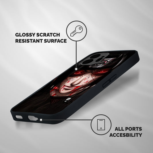 Itachi Uchiha Red Eyes Shockproof Hybrid Protection (Metal + TPU) Back Case Cover
