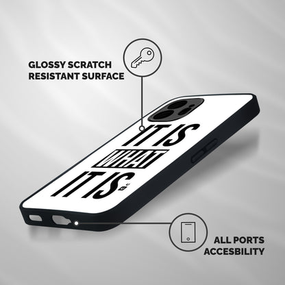 Itis What Itis Shockproof Hybrid Protection (Metal + TPU) Back Case Cover