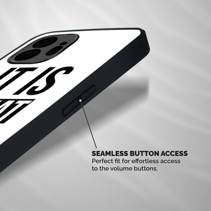 Itis What Itis Shockproof Hybrid Protection (Metal + TPU) Back Case Cover