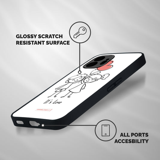Its Love Shockproof Hybrid Protection (Metal + TPU) Back Case Cover