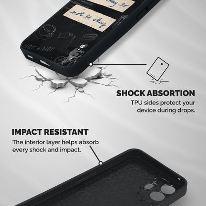 Its Okay Shockproof Hybrid Protection (Metal + TPU) Back Case Cover