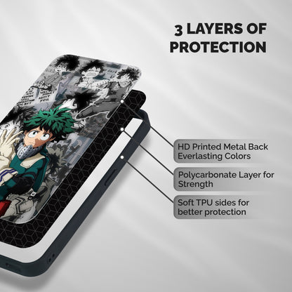 Izuku Midoriya Shockproof Hybrid Protection (Metal + TPU) Back Case Cover