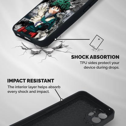 Izuku Midoriya Shockproof Hybrid Protection (Metal + TPU) Back Case Cover