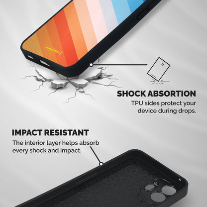 Jazzy Pattern Shockproof Hybrid Protection (Metal + TPU) Back Case Cover
