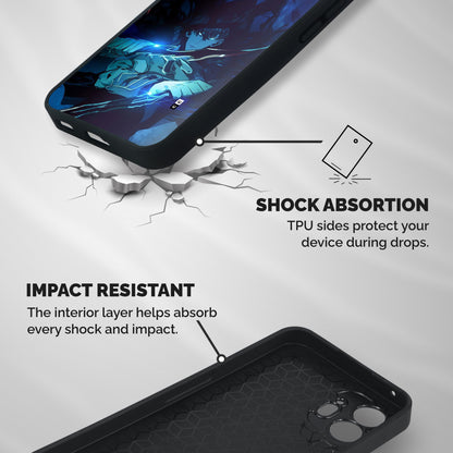 Jinwoo Fighting Mode Shockproof Hybrid Protection (Metal + TPU) Back Case Cover