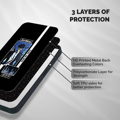 Jinwoo Sung In A Battle Form Shockproof Hybrid Protection (Metal + TPU) Back Case Cover