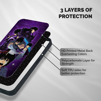 Jinwoo Sung Stance Shockproof Hybrid Protection (Metal + TPU) Back Case Cover
