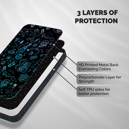 Joy Art Shockproof Hybrid Protection (Metal + TPU) Back Case Cover