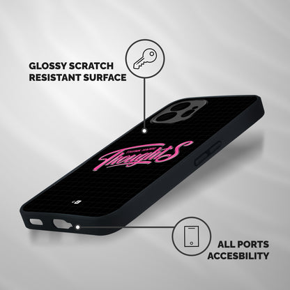 Joyful Thoughts Shockproof Hybrid Protection (Metal + TPU) Back Case Cover
