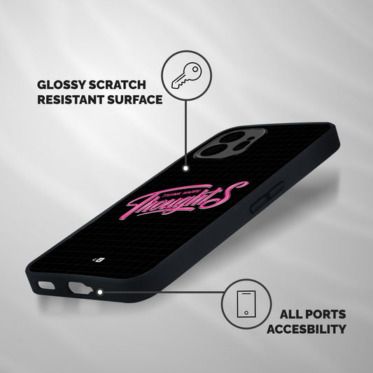 Joyful Thoughts Shockproof Hybrid Protection (Metal + TPU) Back Case Cover