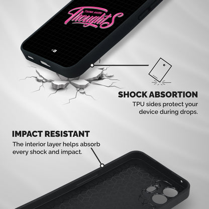 Joyful Thoughts Shockproof Hybrid Protection (Metal + TPU) Back Case Cover
