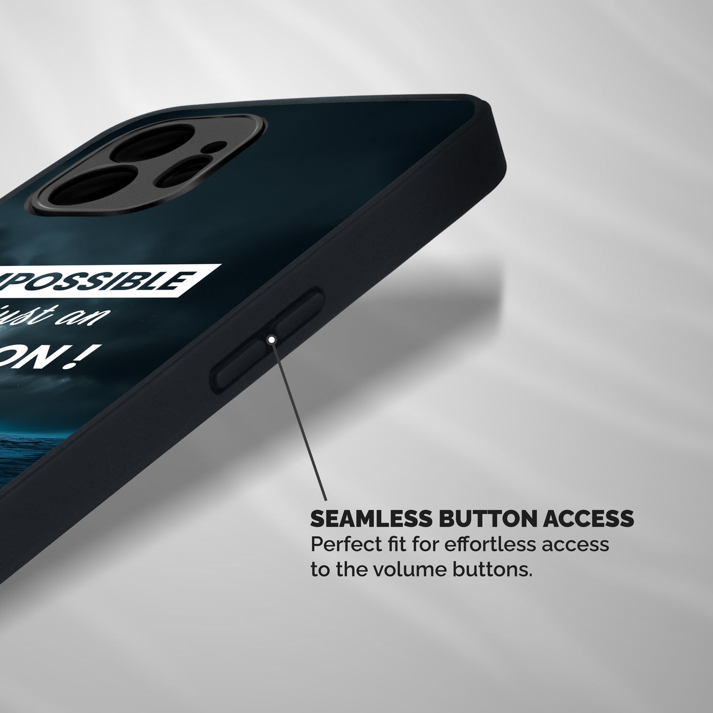 Just An Opinion Shockproof Hybrid Protection (Metal + TPU) Back Case Cover