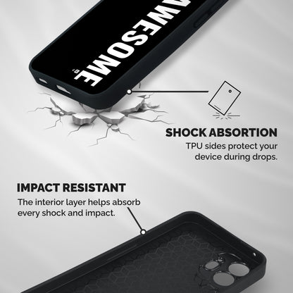 Just Be Awesome Shockproof Hybrid Protection (Metal + TPU) Back Case Cover