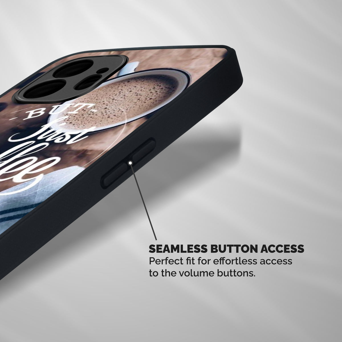 Just Coffee Shockproof Hybrid Protection (Metal + TPU) Back Case Cover