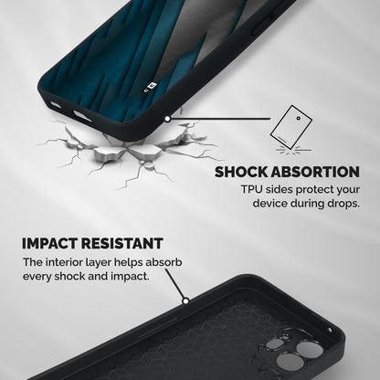 Just Lines Shockproof Hybrid Protection (Metal + TPU) Back Case Cover