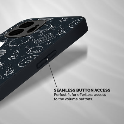 Just Space Things Shockproof Hybrid Protection (Metal + TPU) Back Case Cover