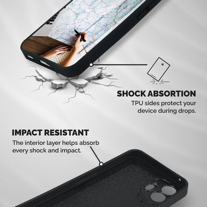 Just Travel Shockproof Hybrid Protection (Metal + TPU) Back Case Cover