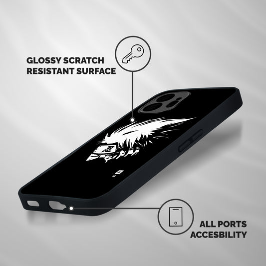 Kakashi Hatake Black Shockproof Hybrid Protection (Metal + TPU) Back Case Cover