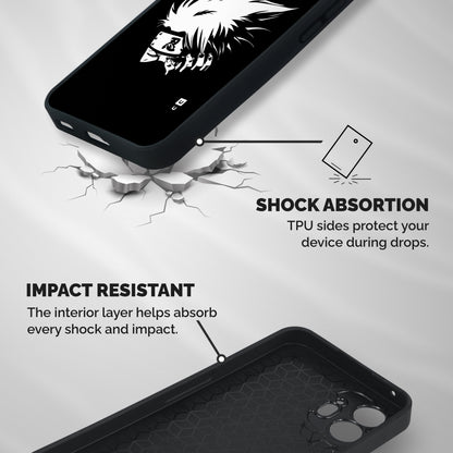 Kakashi Hatake Black Shockproof Hybrid Protection (Metal + TPU) Back Case Cover