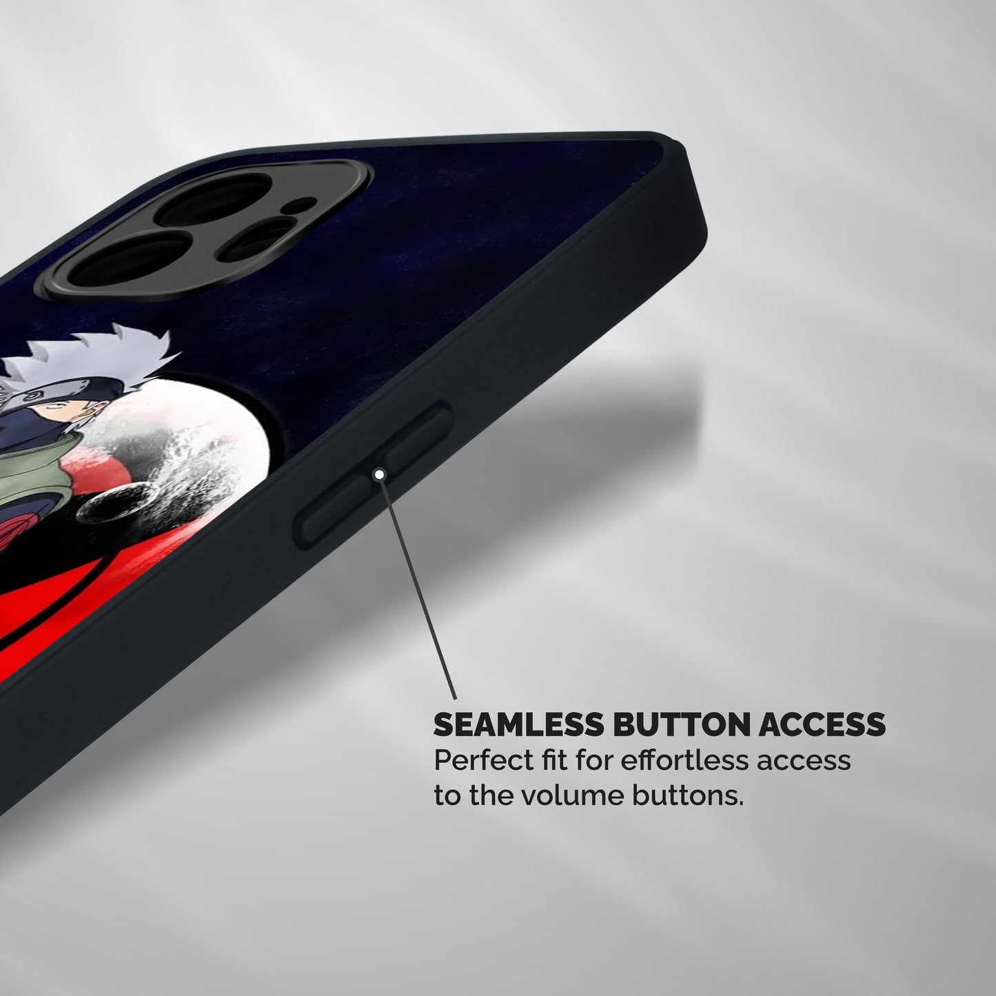 Kakashi Hatake Knife Shockproof Hybrid Protection (Metal + TPU) Back Case Cover