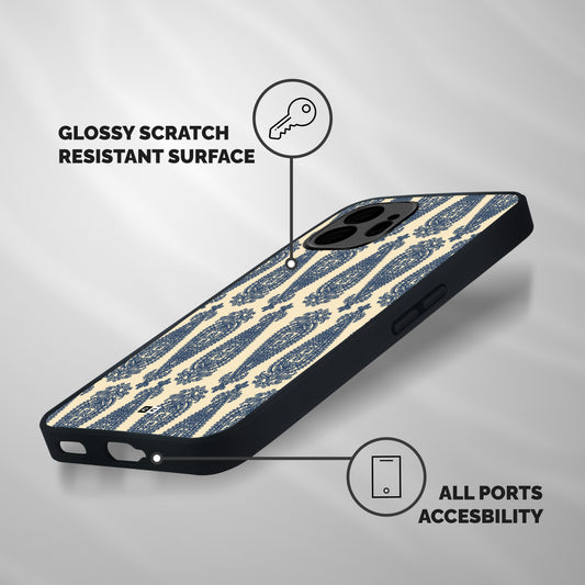 Kalamkari Design Shockproof Hybrid Protection (Metal + TPU) Back Case Cover
