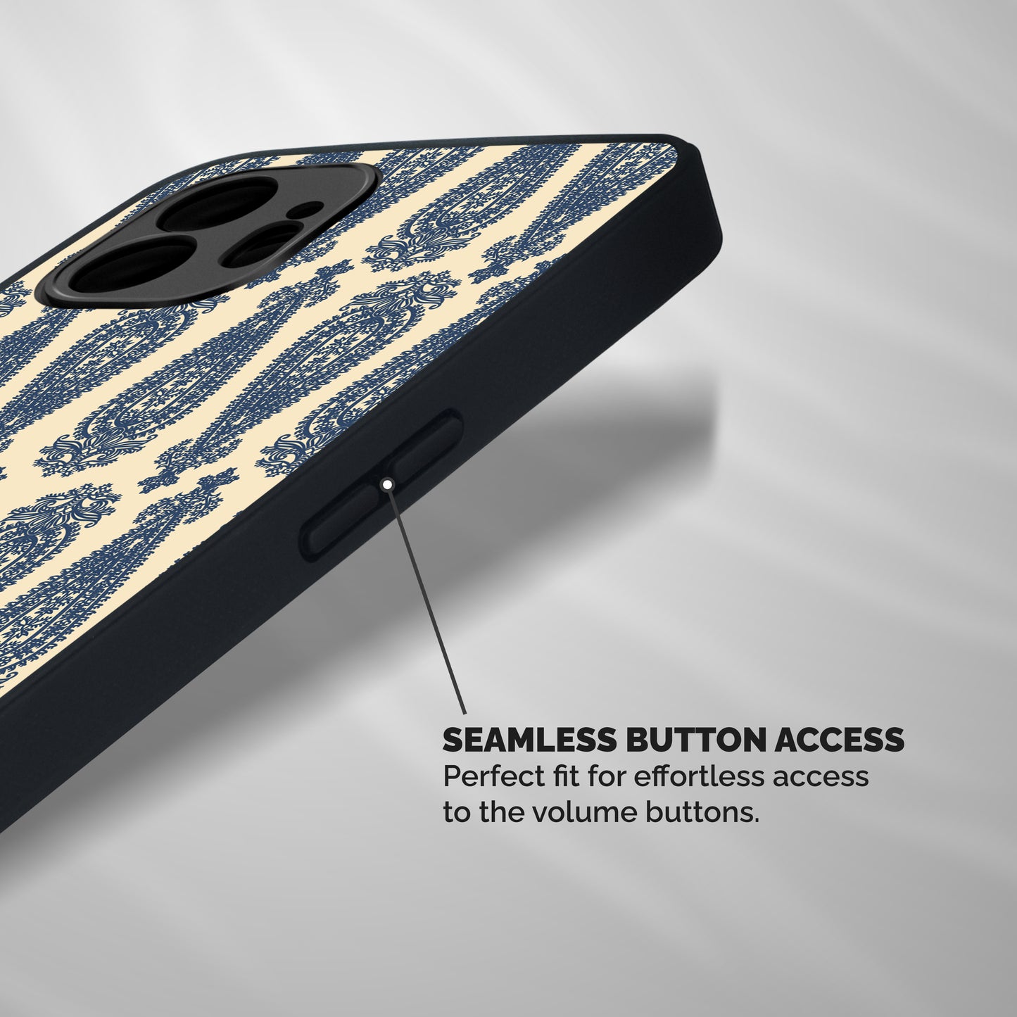 Kalamkari Design Shockproof Hybrid Protection (Metal + TPU) Back Case Cover