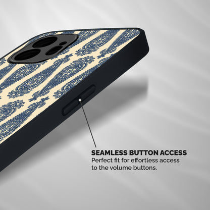 Kalamkari Design Shockproof Hybrid Protection (Metal + TPU) Back Case Cover