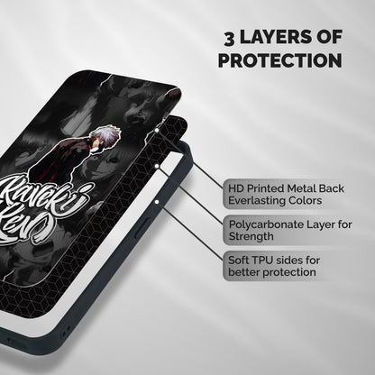 Kaneki Ken Manga Art Shockproof Hybrid Protection (Metal + TPU) Back Case Cover