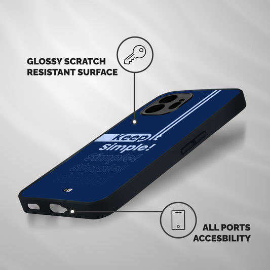 Keep It Simple Shockproof Hybrid Protection (Metal + TPU) Back Case Cover