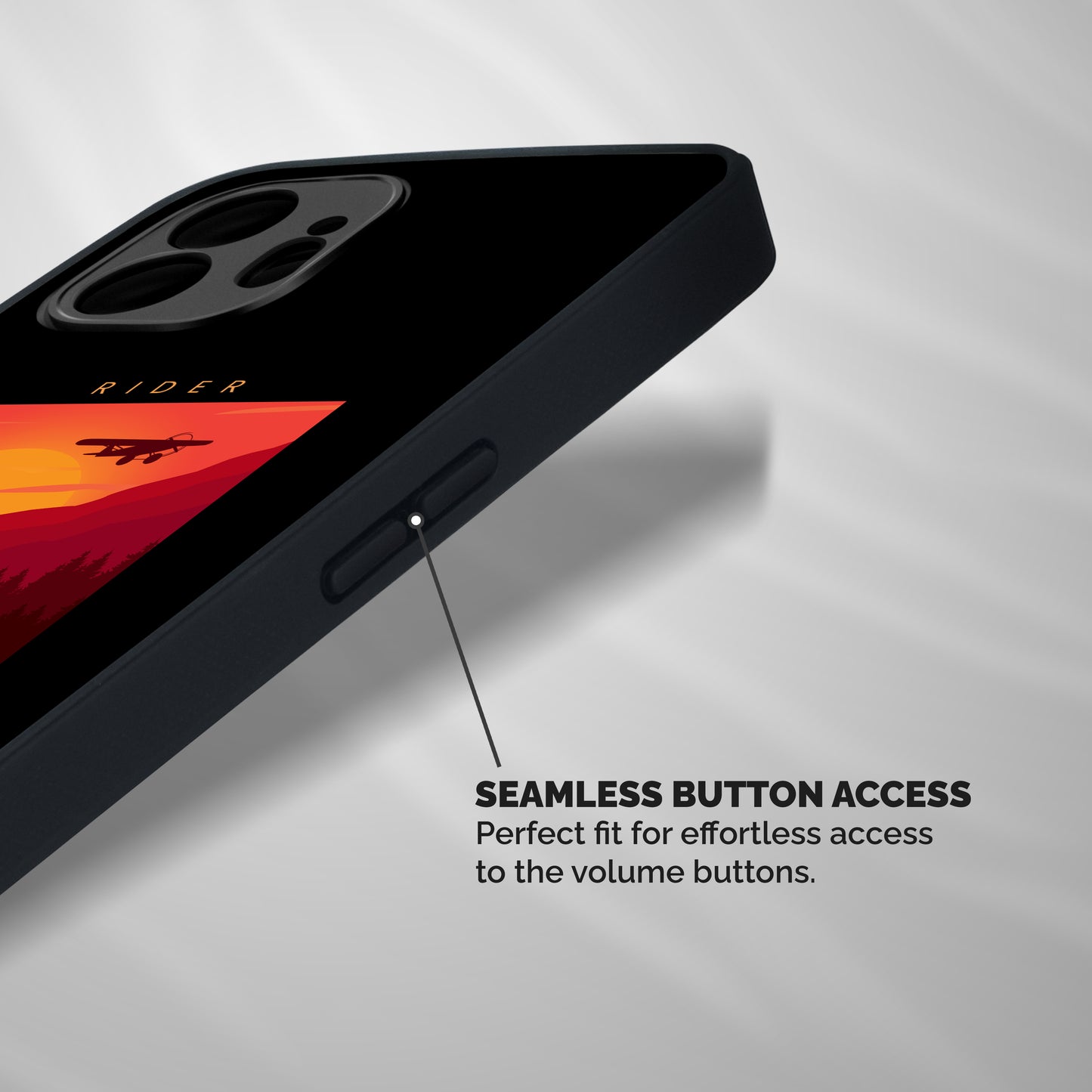 Keep Moving Rider Shockproof Hybrid Protection (Metal + TPU) Back Case Cover
