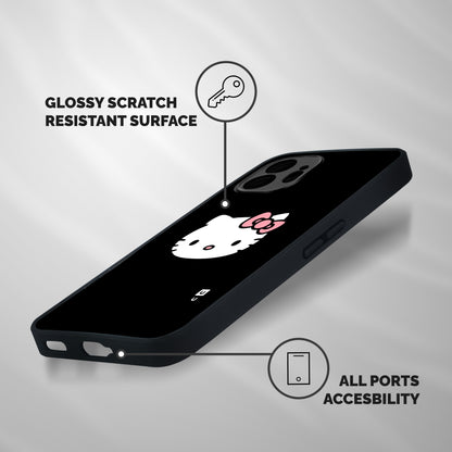 Kitty Cute Shockproof Hybrid Protection (Metal + TPU) Back Case Cover