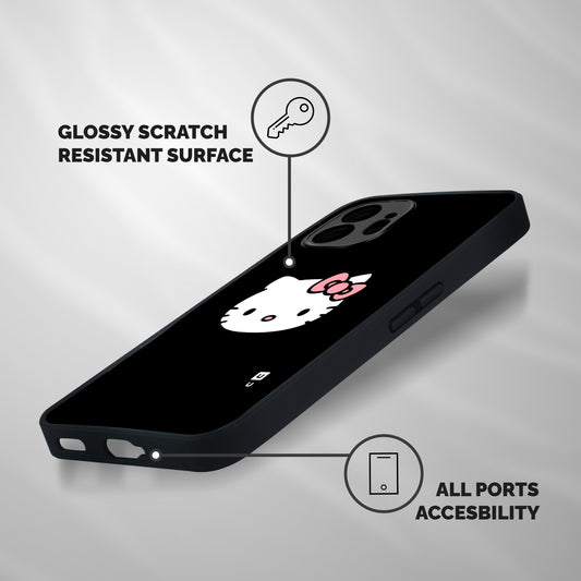 Kitty Cute Shockproof Hybrid Protection (Metal + TPU) Back Case Cover