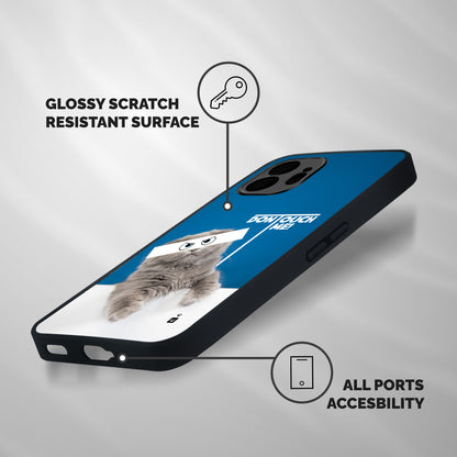 Kitty Dont Touch Shockproof Hybrid Protection (Metal + TPU) Back Case Cover
