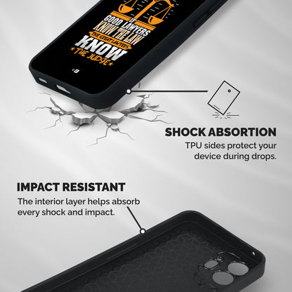 Know The Judge Shockproof Hybrid Protection (Metal + TPU) Back Case Cover