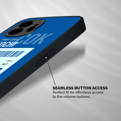 Kochi Boarding Pass Shockproof Hybrid Protection (Metal + TPU) Back Case Cover