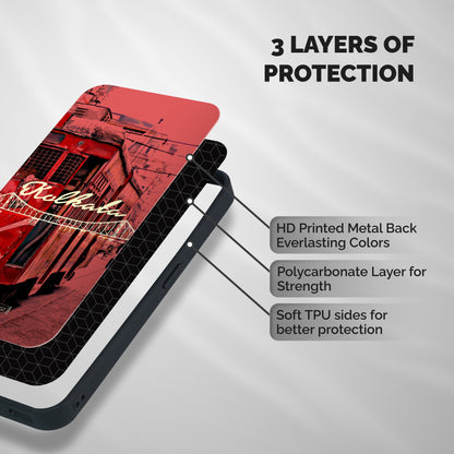 Kolkata Citystyle Shockproof Hybrid Protection (Metal + TPU) Back Case Cover