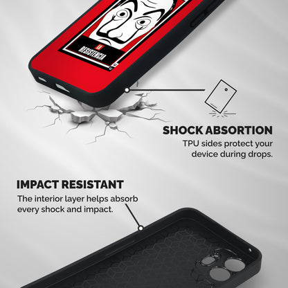 La Resistencia Minimalist Shockproof Hybrid Protection (Metal + TPU) Back Case Cover