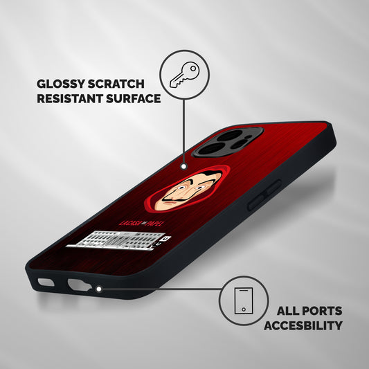 Lacasa Papel Minimalist Shockproof Hybrid Protection (Metal + TPU) Back Case Cover