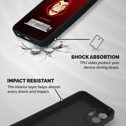 Lacasa Papel Minimalist Shockproof Hybrid Protection (Metal + TPU) Back Case Cover