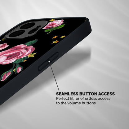 Ladybird And Floral Shockproof Hybrid Protection (Metal + TPU) Back Case Cover