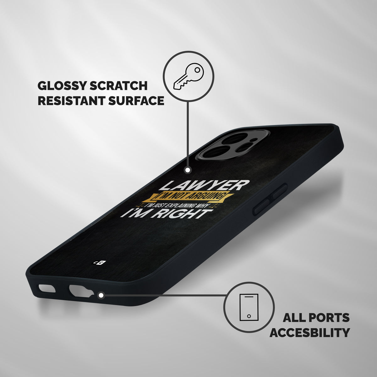Lawyer Explains Shockproof Hybrid Protection (Metal + TPU) Back Case Cover