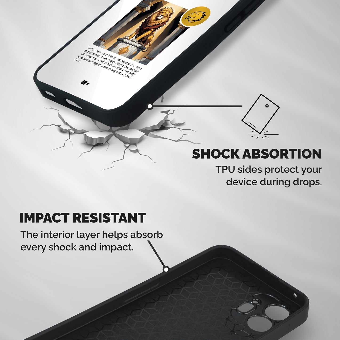 Leader Leo Shockproof Hybrid Protection (Metal + TPU) Back Case Cover