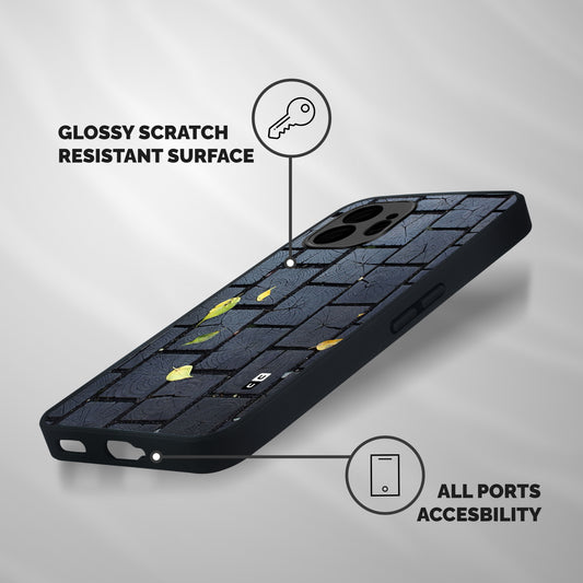 Leaf On Floor Shockproof Hybrid Protection (Metal + TPU) Back Case Cover