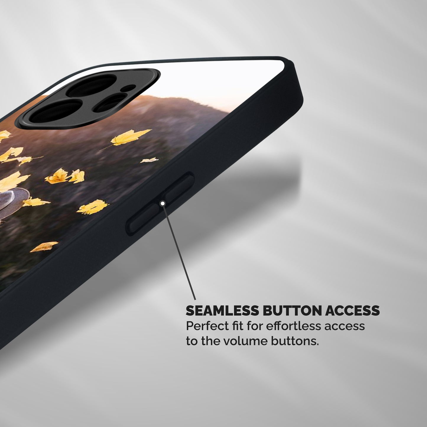 Leaf Rain Sunset Shockproof Hybrid Protection (Metal + TPU) Back Case Cover