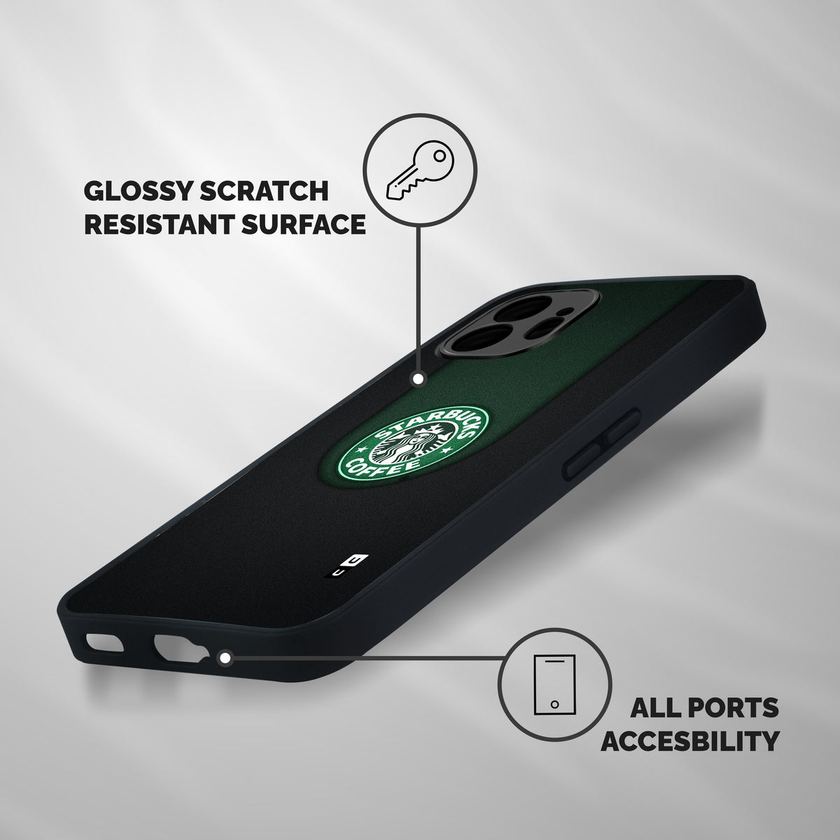 Leaf StarBucks Shockproof Hybrid Protection (Metal + TPU) Back Case Cover
