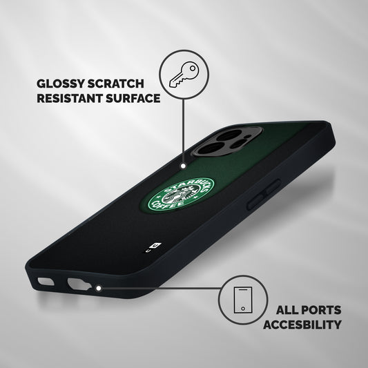 Leaf StarBucks Shockproof Hybrid Protection (Metal + TPU) Back Case Cover