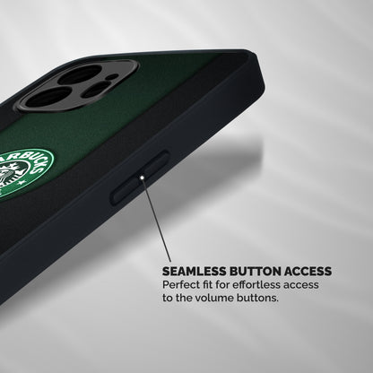 Leaf StarBucks Shockproof Hybrid Protection (Metal + TPU) Back Case Cover