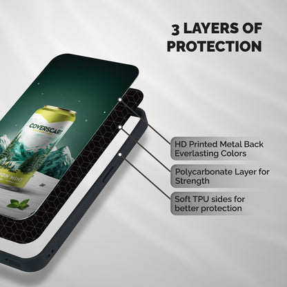 Lemon Mint Shockproof Hybrid Protection (Metal + TPU) Back Case Cover