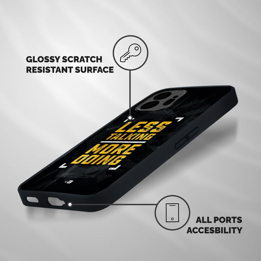 Less Talking Shockproof Hybrid Protection (Metal + TPU) Back Case Cover