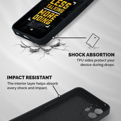 Less Talking Shockproof Hybrid Protection (Metal + TPU) Back Case Cover